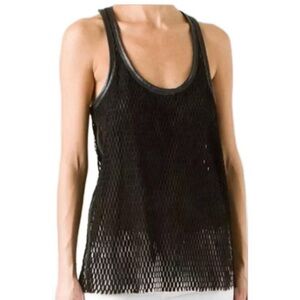 Celebrity Stylist Archive | Isabel Marant Perforated Leather Tank Vest Size 34